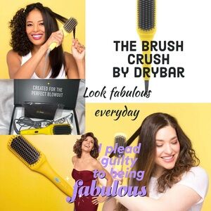 THE BRUSH CRUSH DRYBAR UP TO 450 degrees lightweight auto shut off
